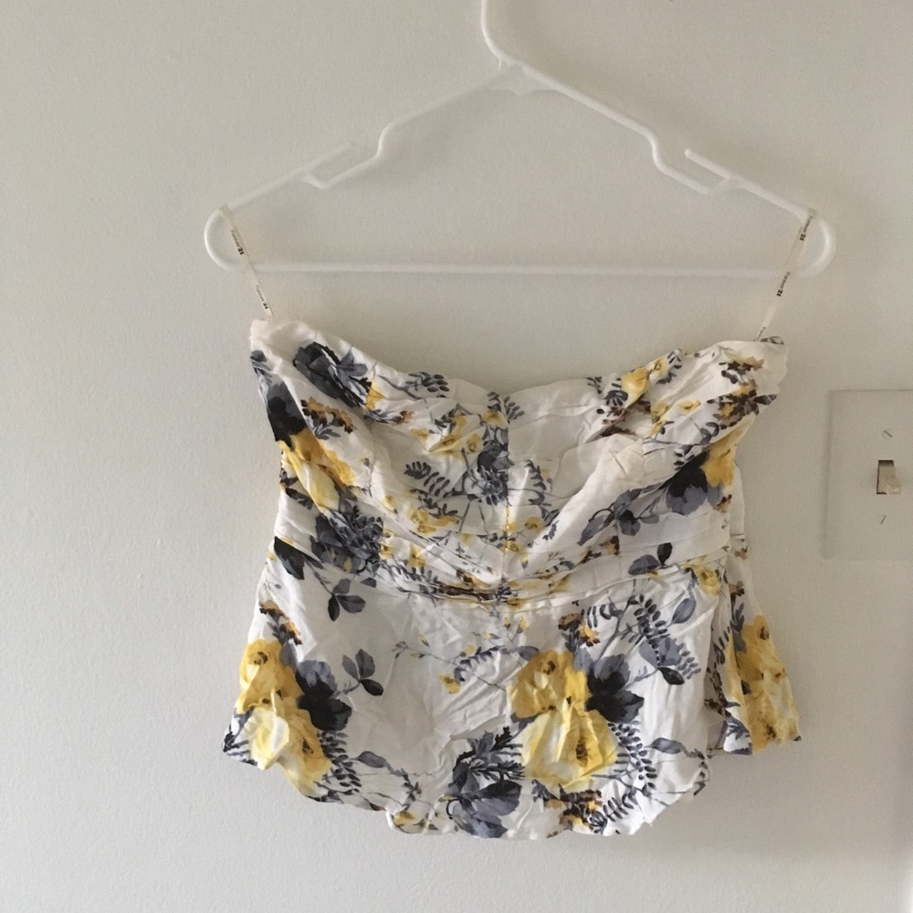 forever 21 floral tube top